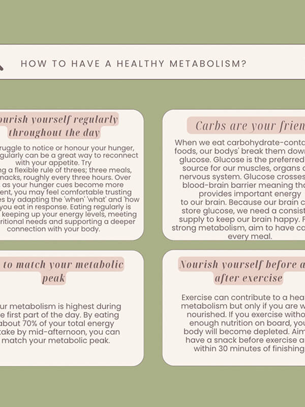 Fact Sheet for Metabolism