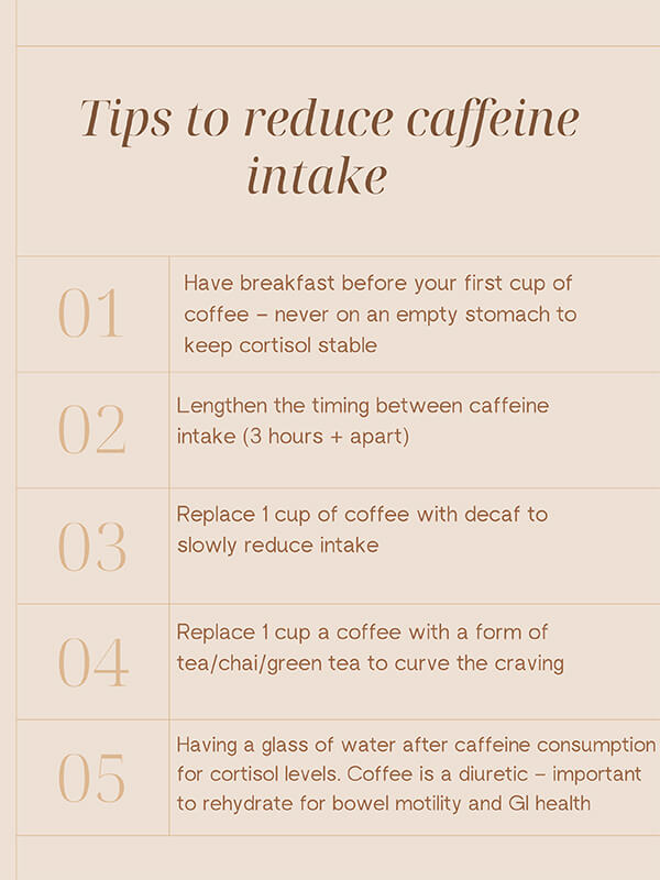 Fact Sheet for reducing Caffeine